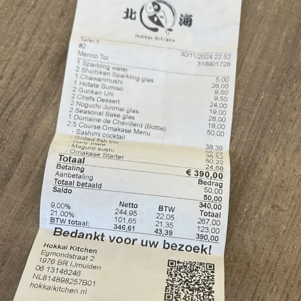 De rekening