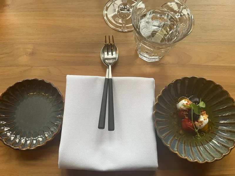 Mooie amuse bij de aftrap