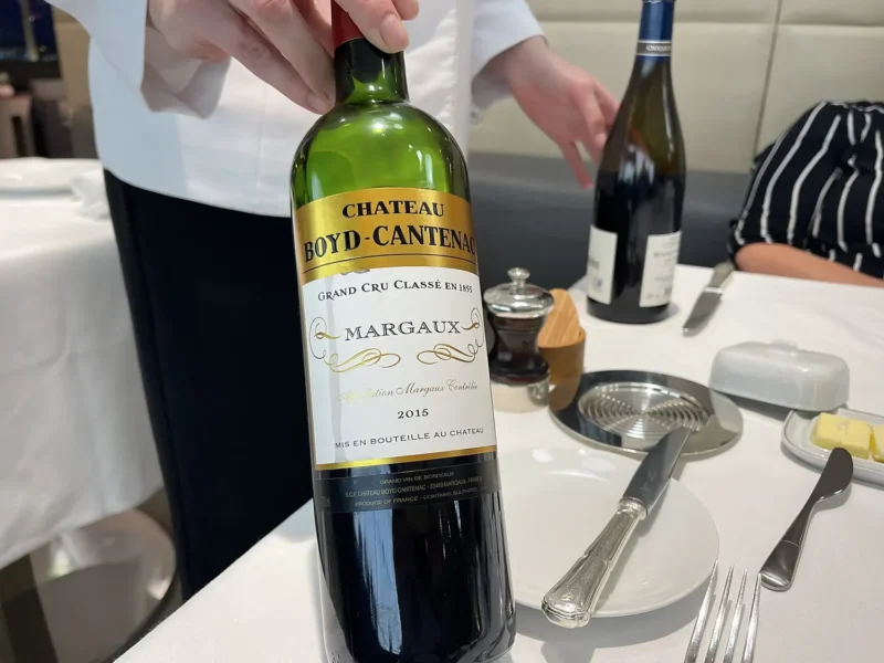 Margaux bij de steak