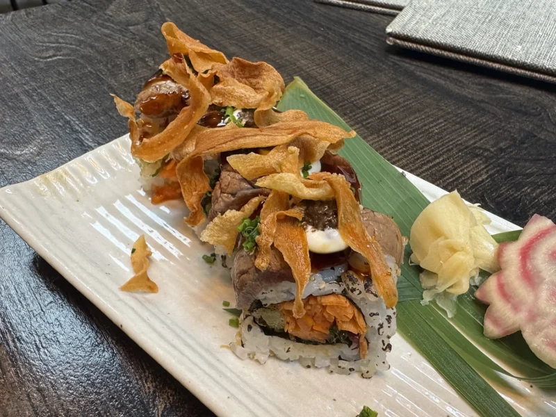 Beef en truffel sushi