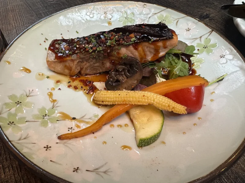 Teritaki zalm van de grill