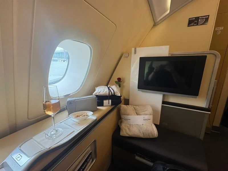 Lufthansa First class amenities