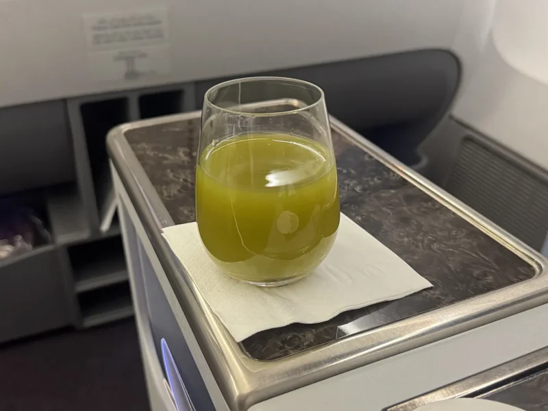 Lemon mint als pre-departure drink