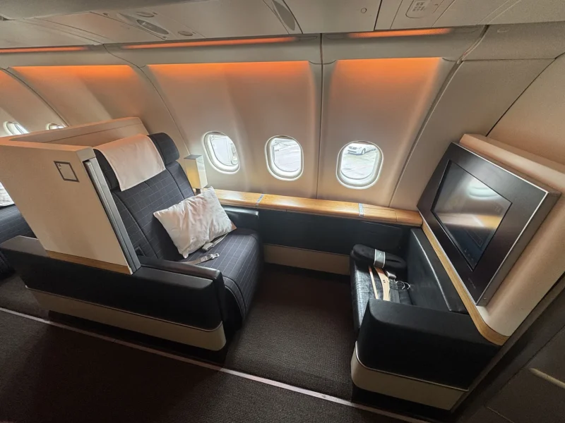 SWISS First class met Lufthansa upgrade vouchers