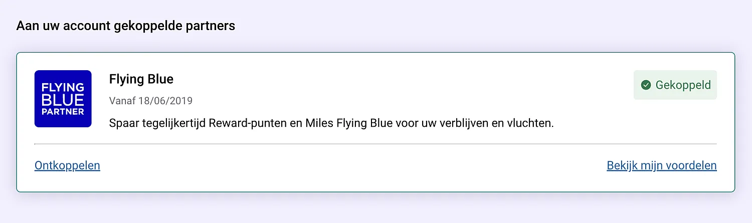 Koppel je Flying Blue en Accor Live Limitless accounts